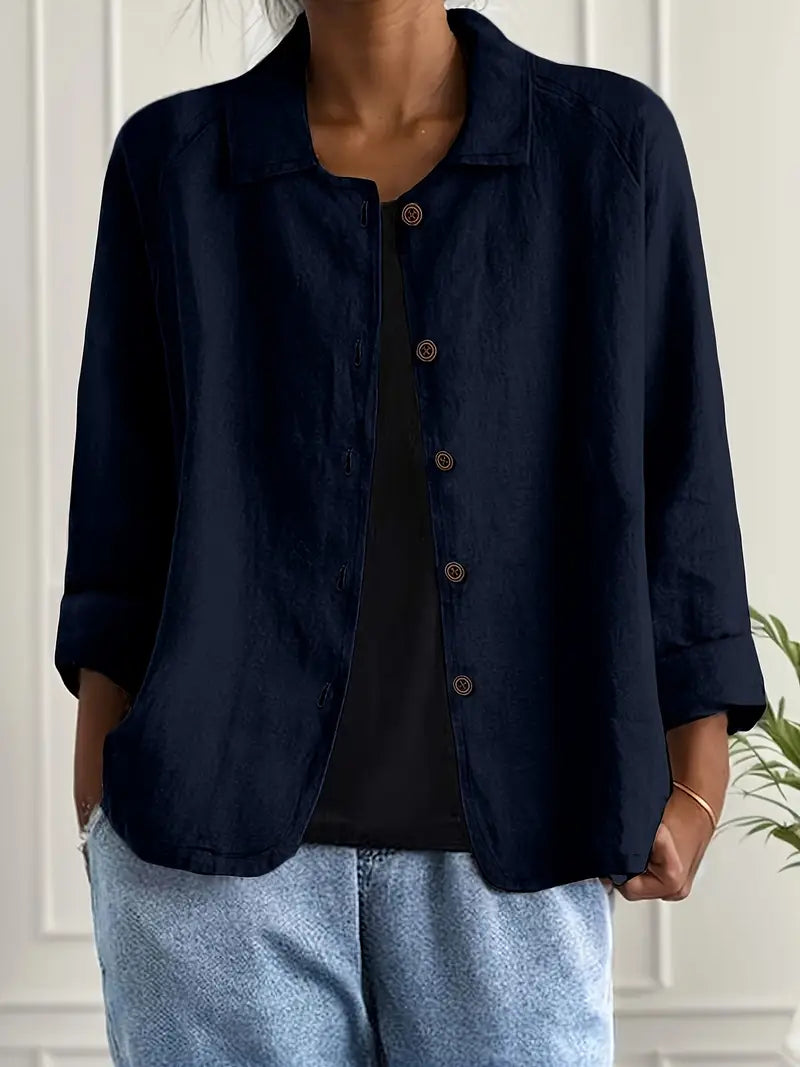 Lightweight Cotton Linen Shirt Cardigan
