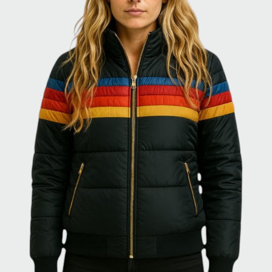 Kira Waterproof Colour Block Puffer Jacket