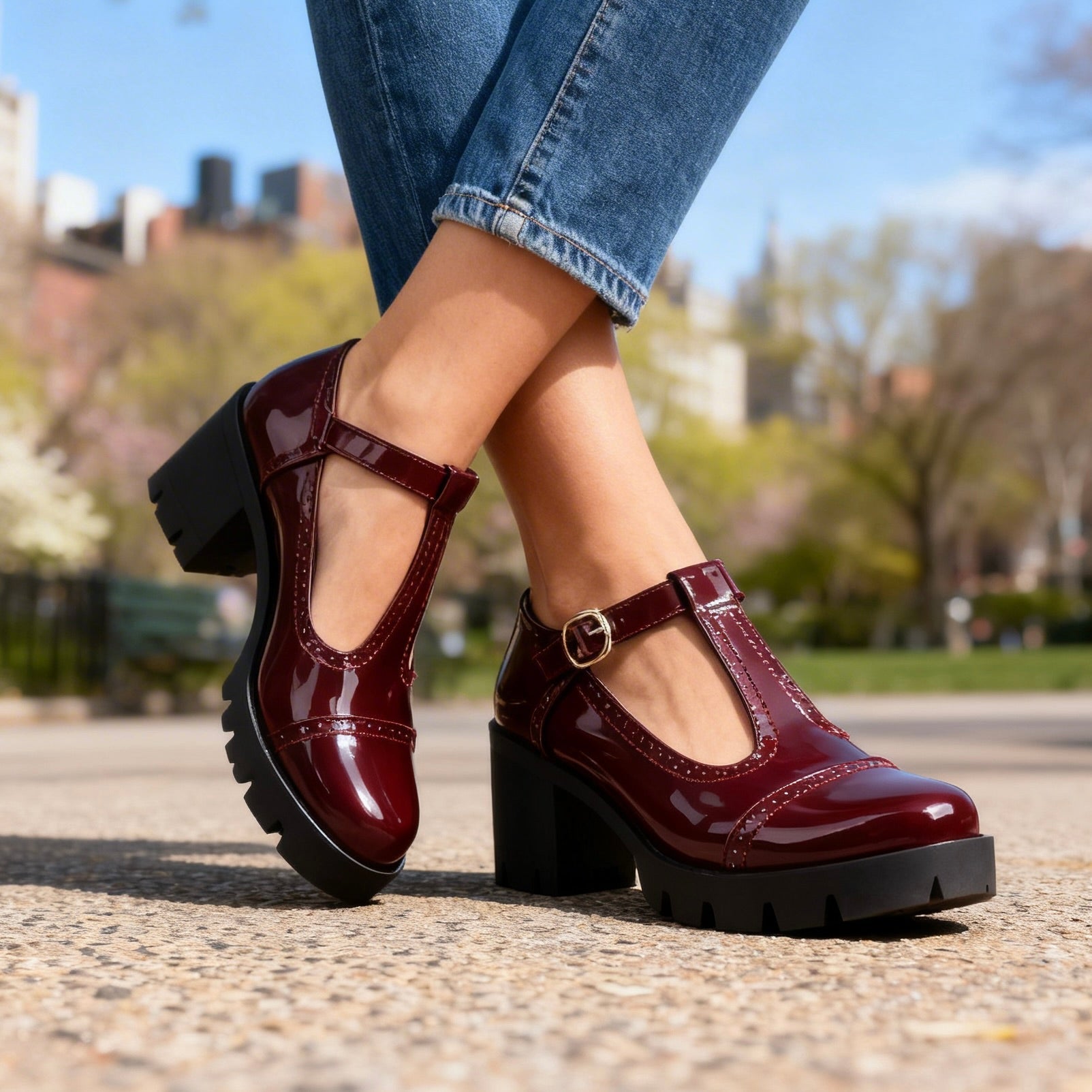 Brogue Loafers with Cushioned Comfort