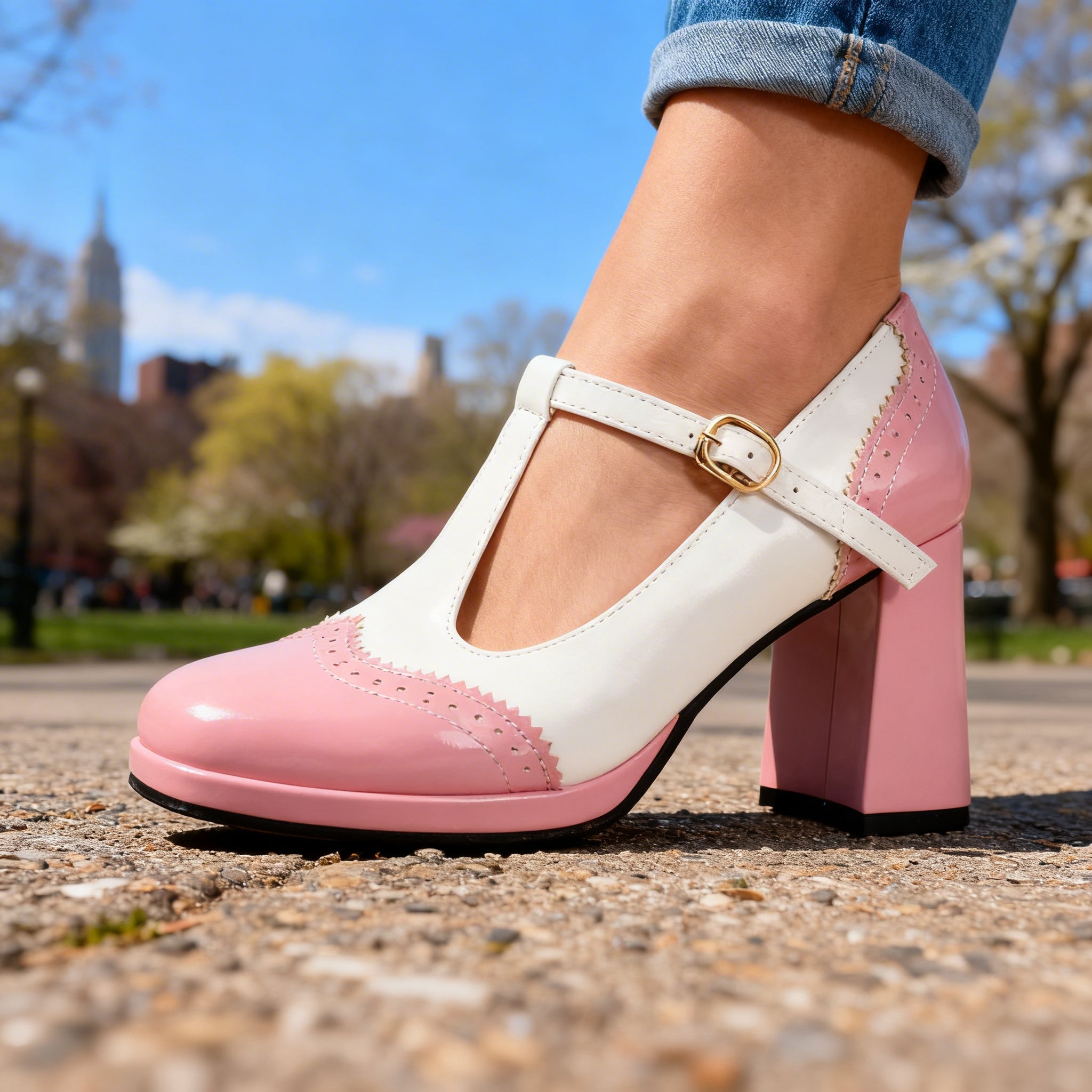 Brogue Loafers in Bold Colors