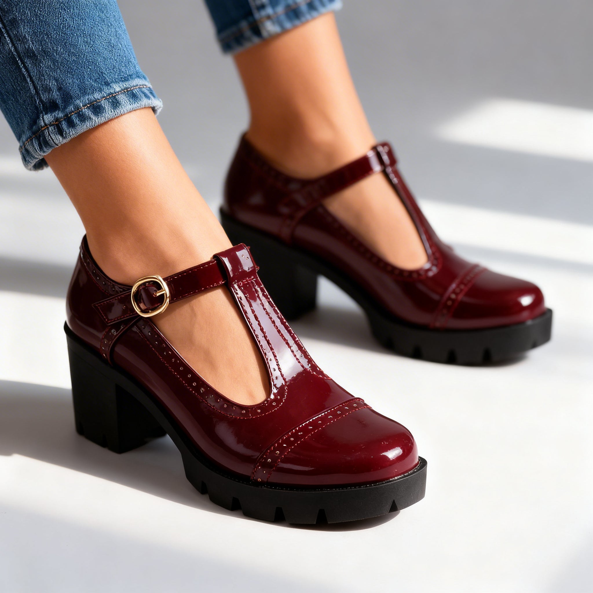 Brogue Loafers with Cushioned Comfort