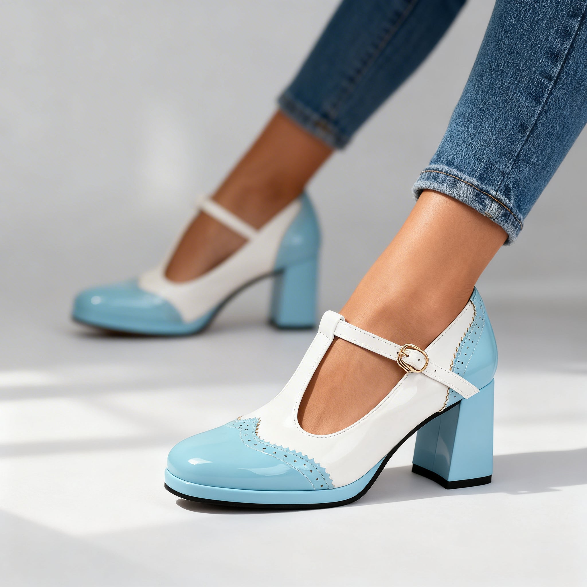 Brogue Loafers in Bold Colors