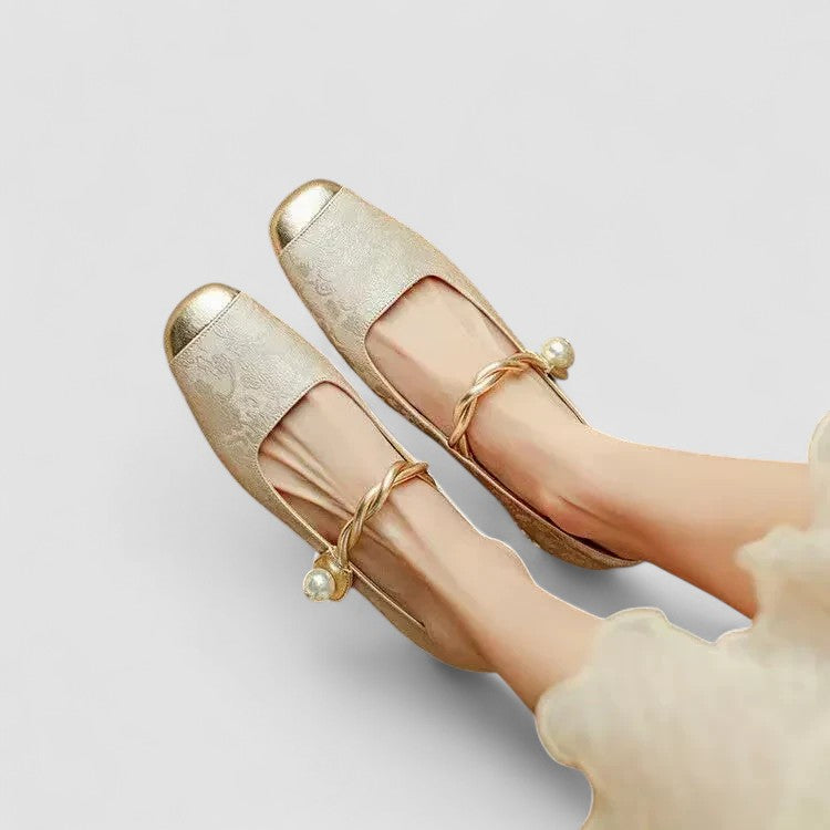 Chrystahh Orthopedic Mary Jane Shoe with Low Block Heel