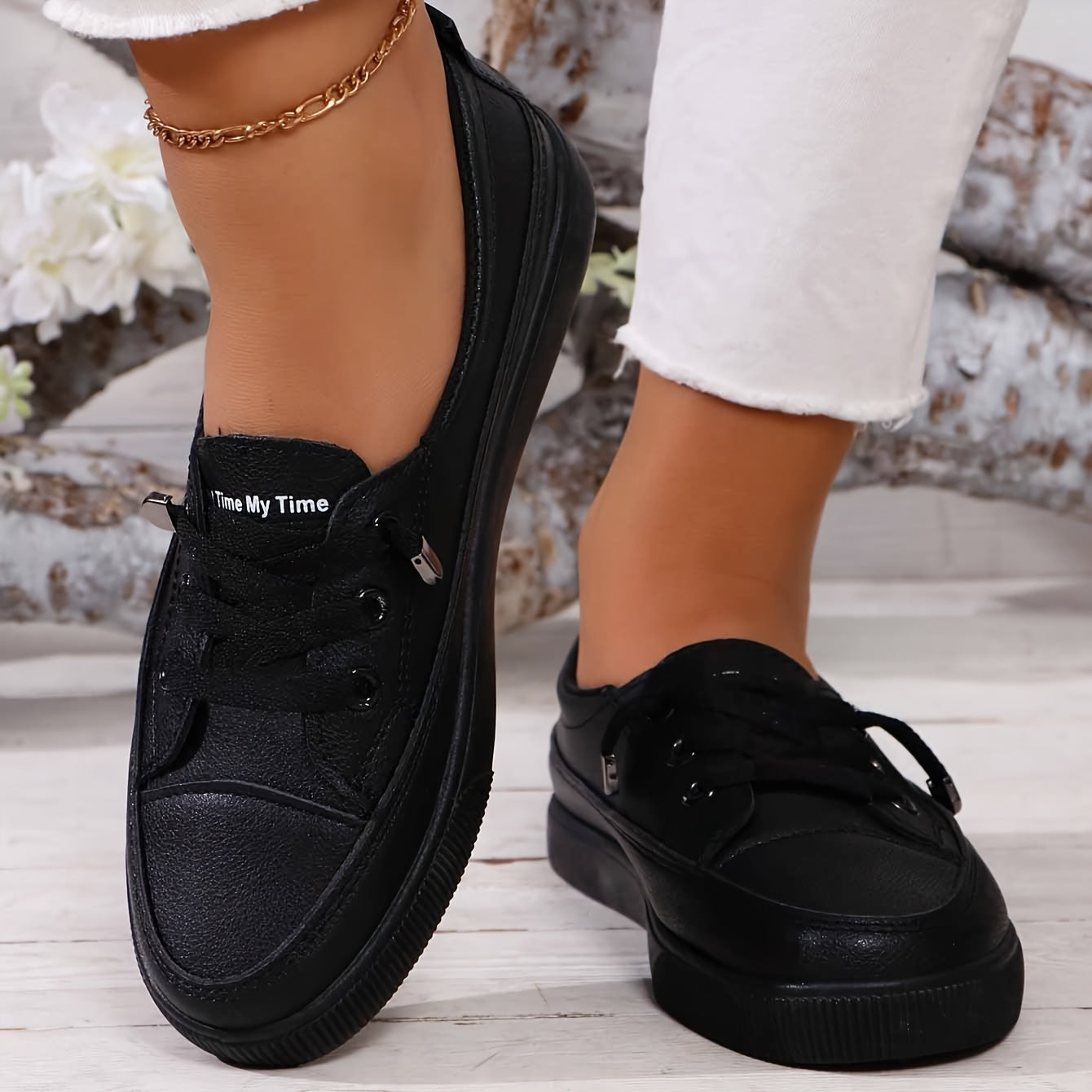 Geraldine Lace-Up Platform Orthopedic Sneakers