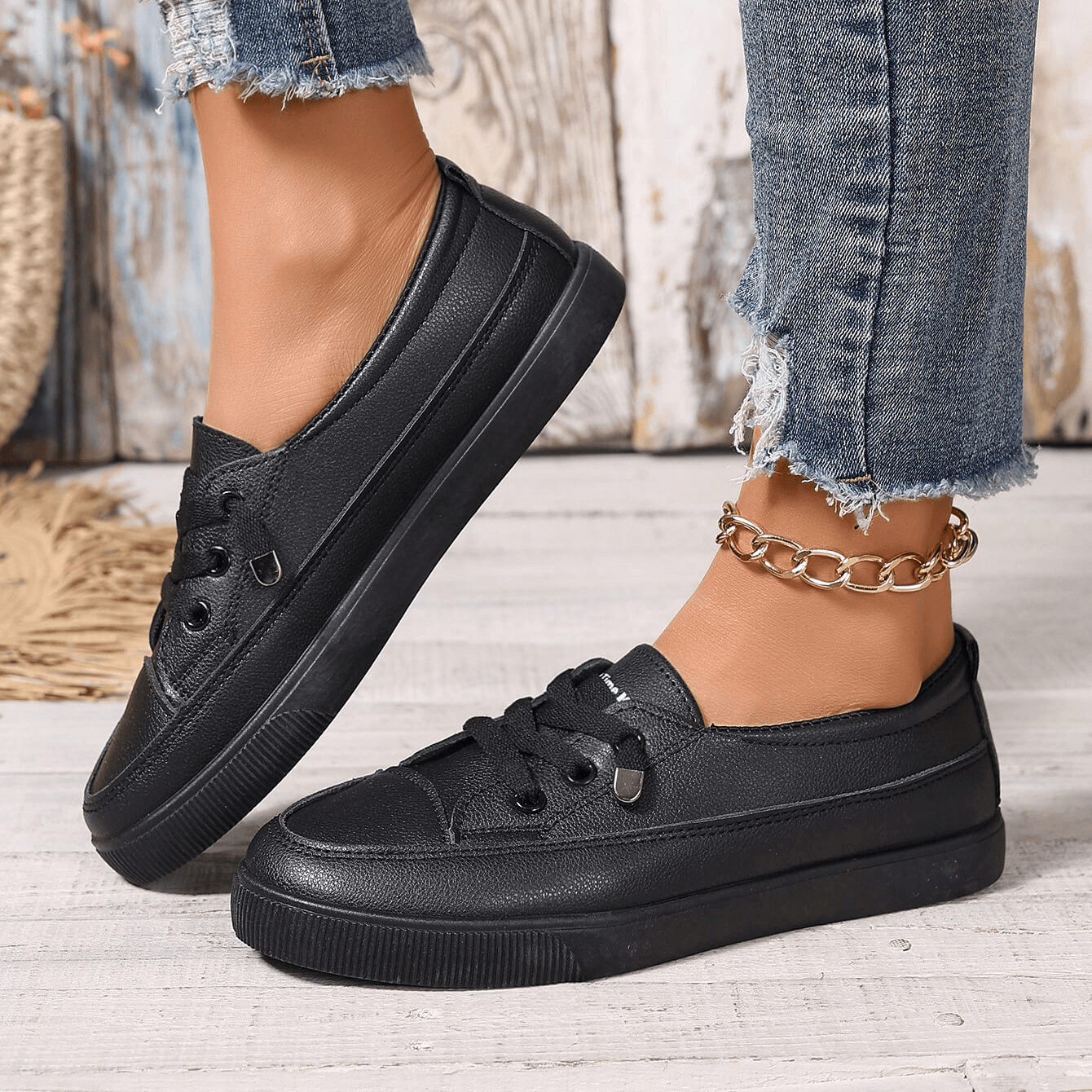 Geraldine Lace-Up Platform Orthopedic Sneakers