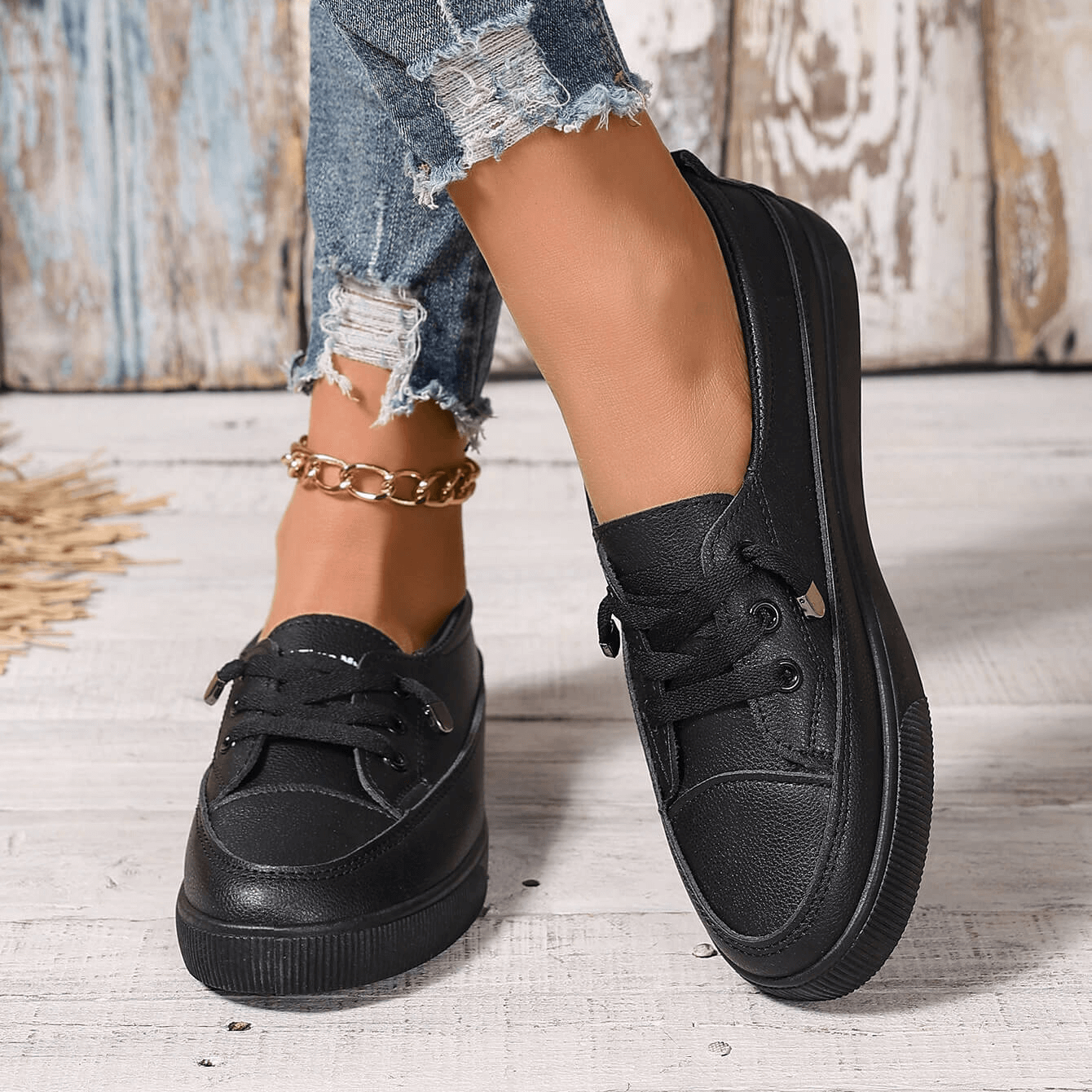 Geraldine Lace-Up Platform Orthopedic Sneakers