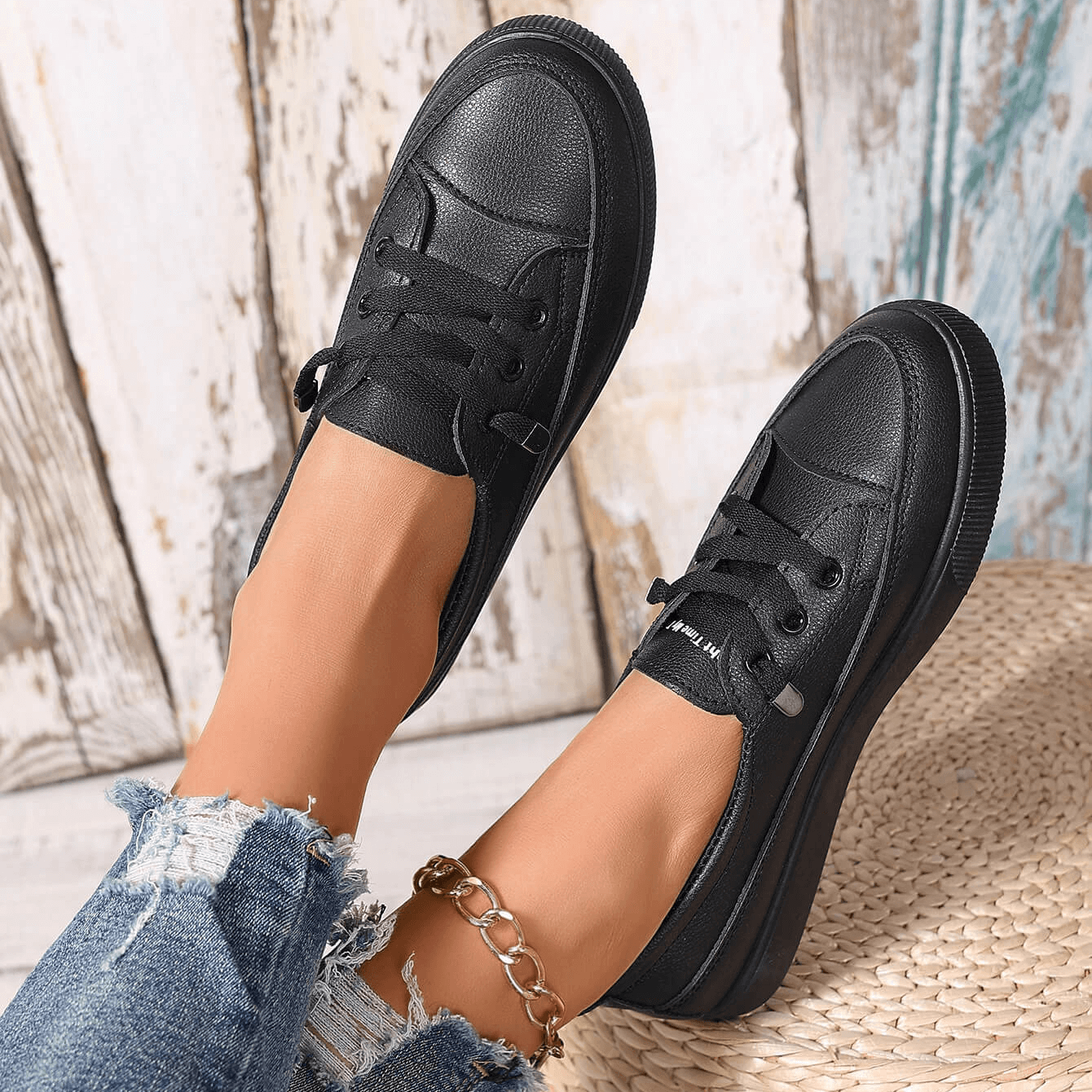 Geraldine Lace-Up Platform Orthopedic Sneakers