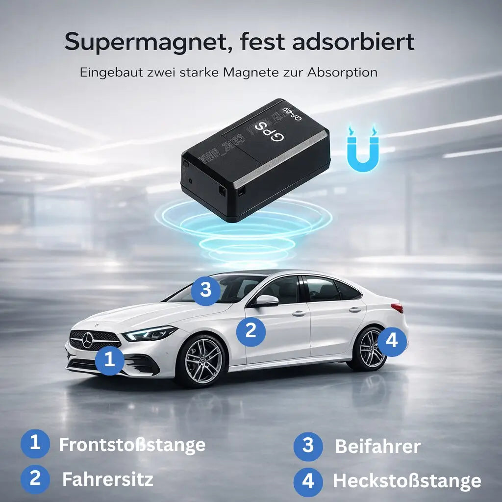 Mini GPS Tracker with Magnetic Mount — No Subscription — 2 Pack
