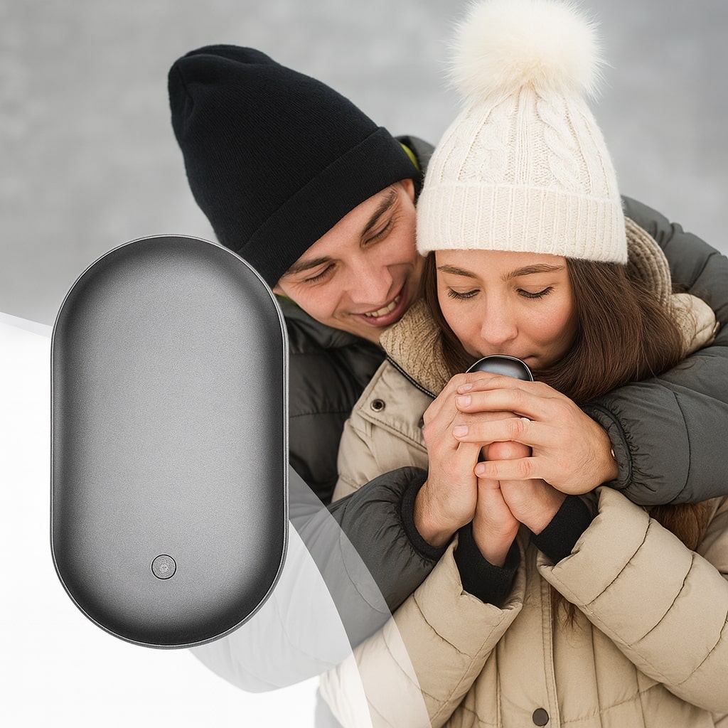 2-in-1 Electric Hand Warmer and Powerbank with 3 Heat Settings