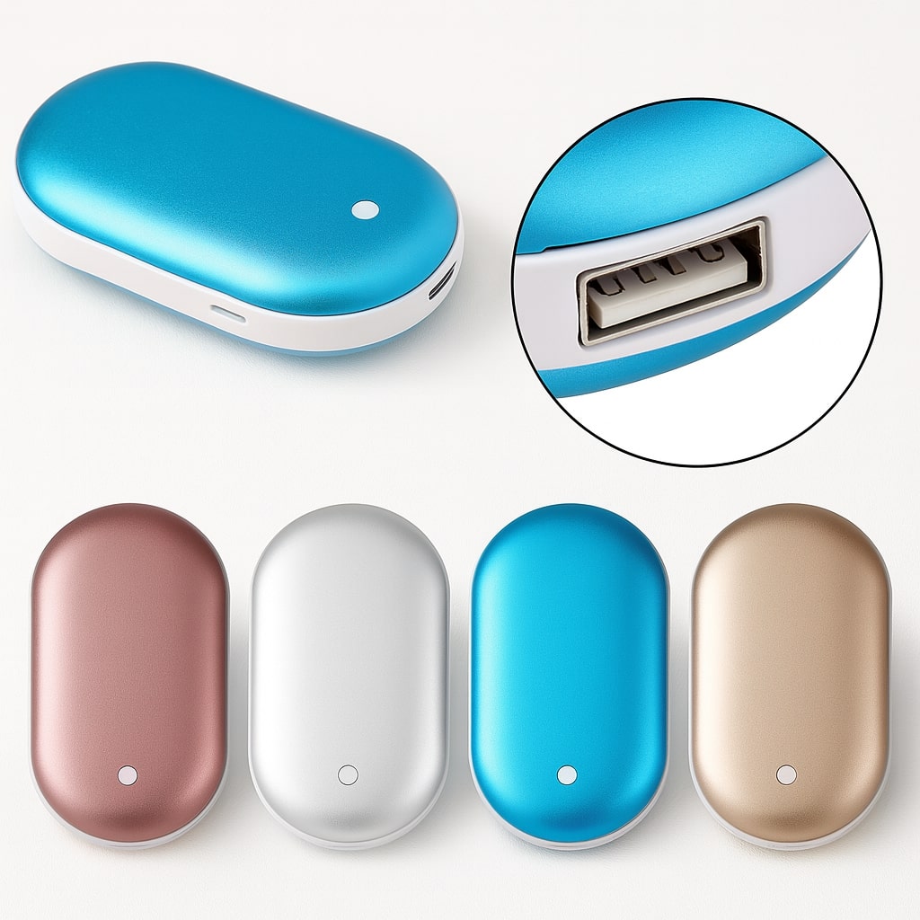2-in-1 Electric Hand Warmer and Powerbank with 3 Heat Settings