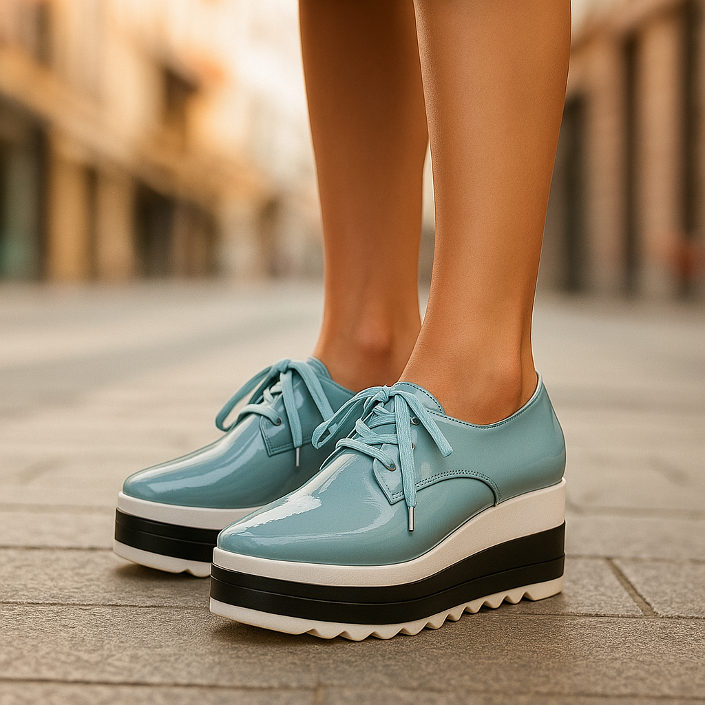 Hazel Lace-Up Platform Orthopedic Heels