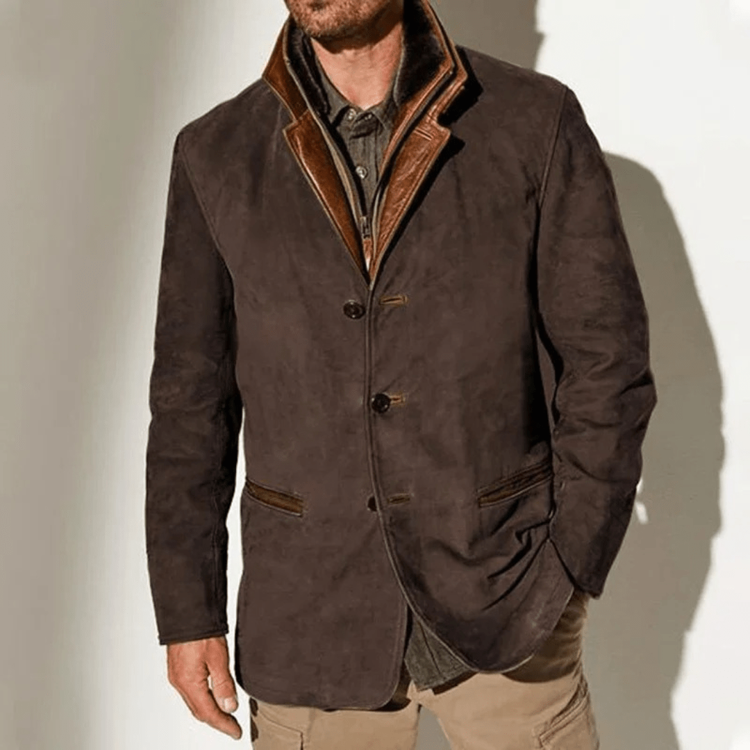 Vintage Style Button-Front Winter Coat