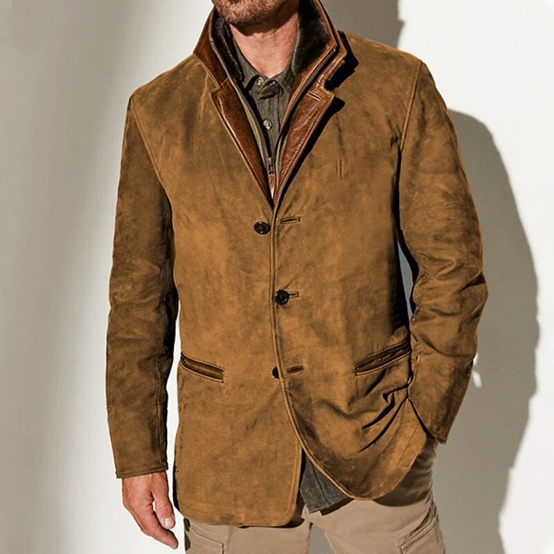 Vintage Style Button-Front Winter Coat