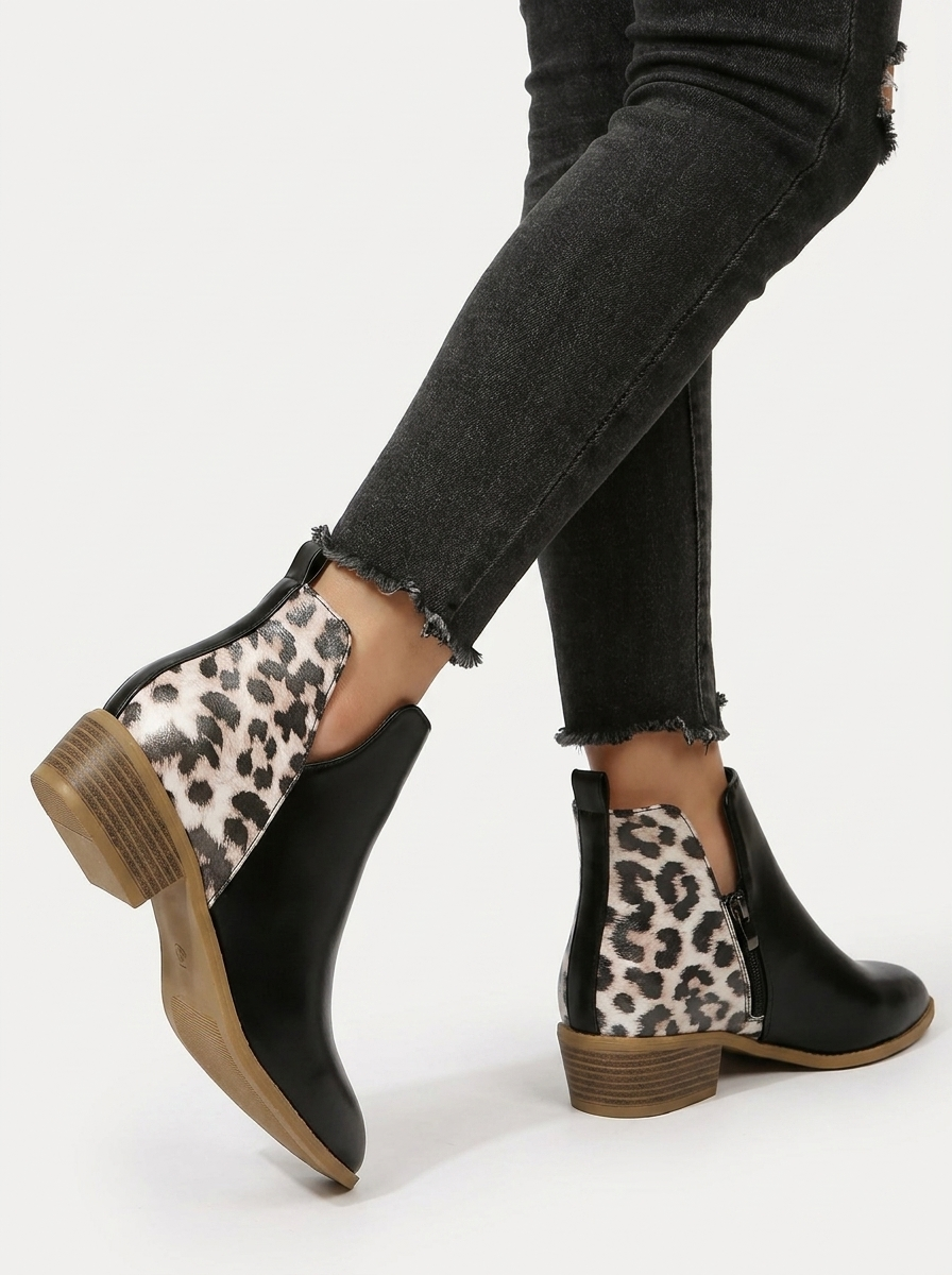Animal Print Boots