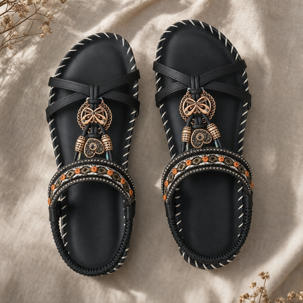 Maryna Orthopedic Cushioned Strap Sandal - flatlay