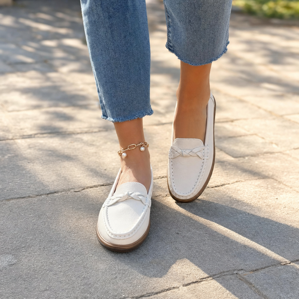 Orthopaedic Wide Fit Leather Slip-On Loafers | 8 Colors