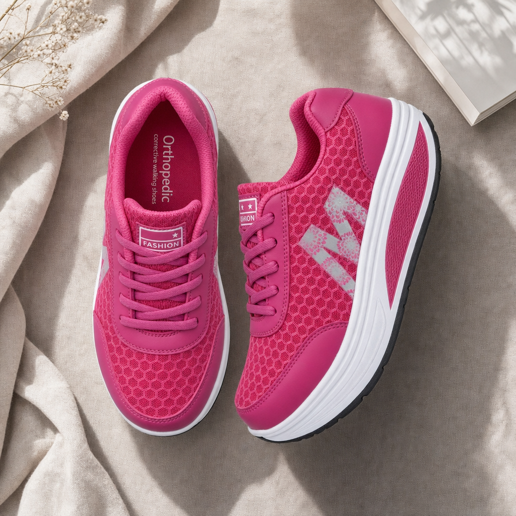 Orthopedic Corrective Walking Sneakers - flatlay