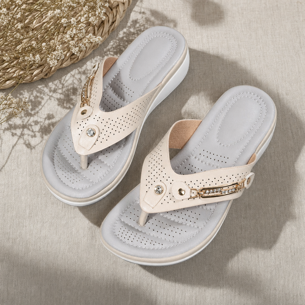 Softly Padded Orthopedic Sandals - flatlay