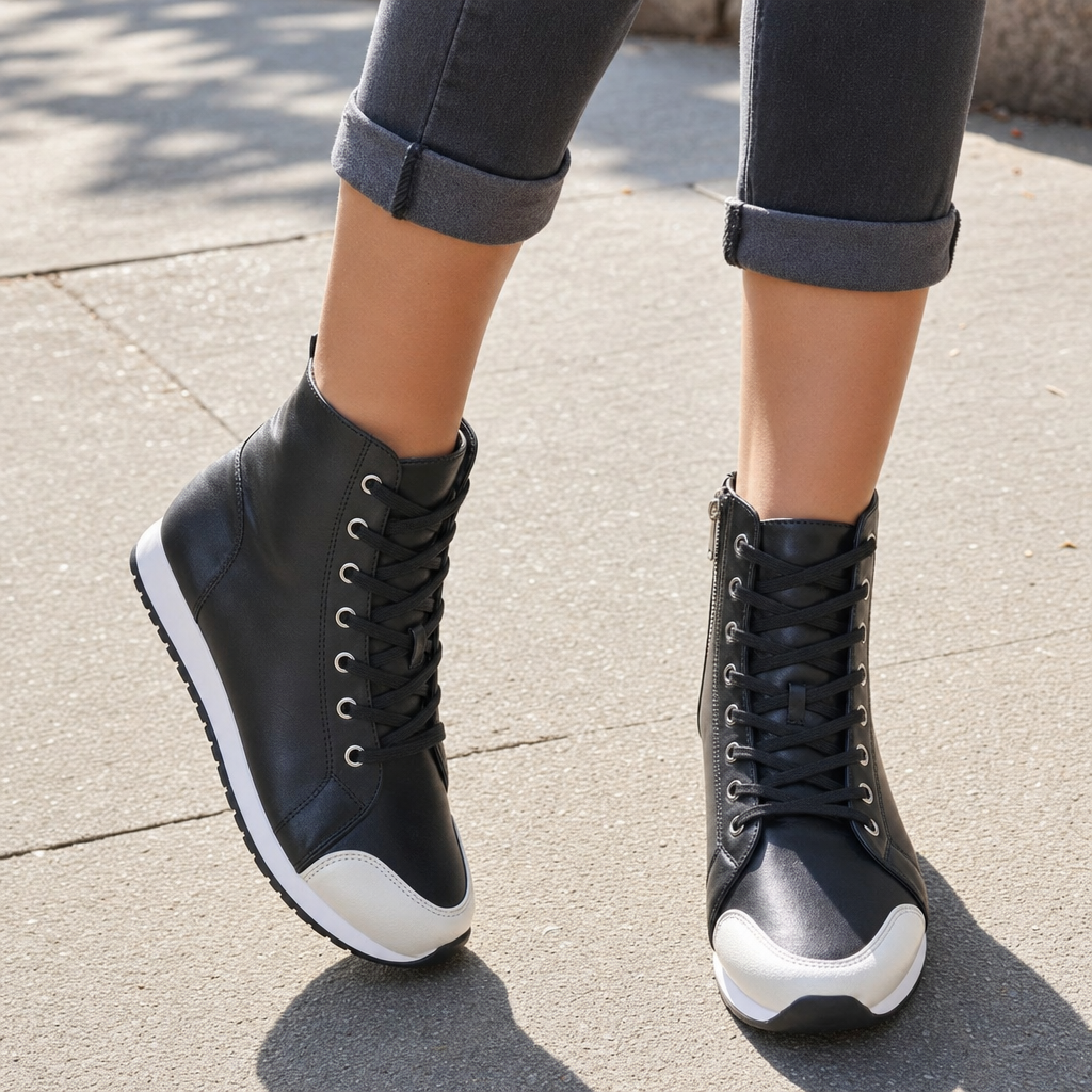 Wide Fit Orthopedic Lace-Up Sneaker - lifestyle shot