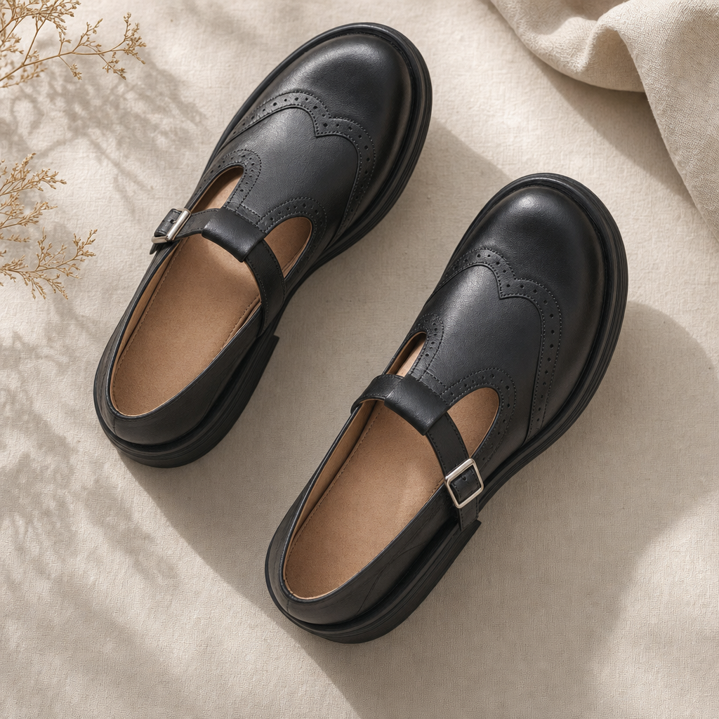 Orthopedic Mary Jane Comfort Shoes - flatlay