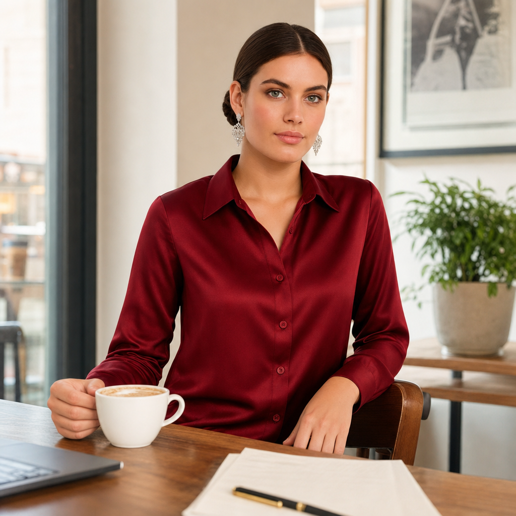 Adriana Button Blouse for Women - lifestyle shot