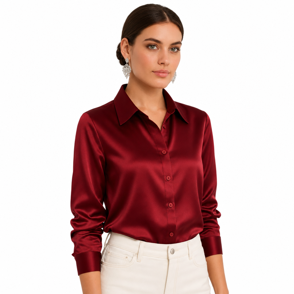 Adriana Button Blouse for Women - studio shot