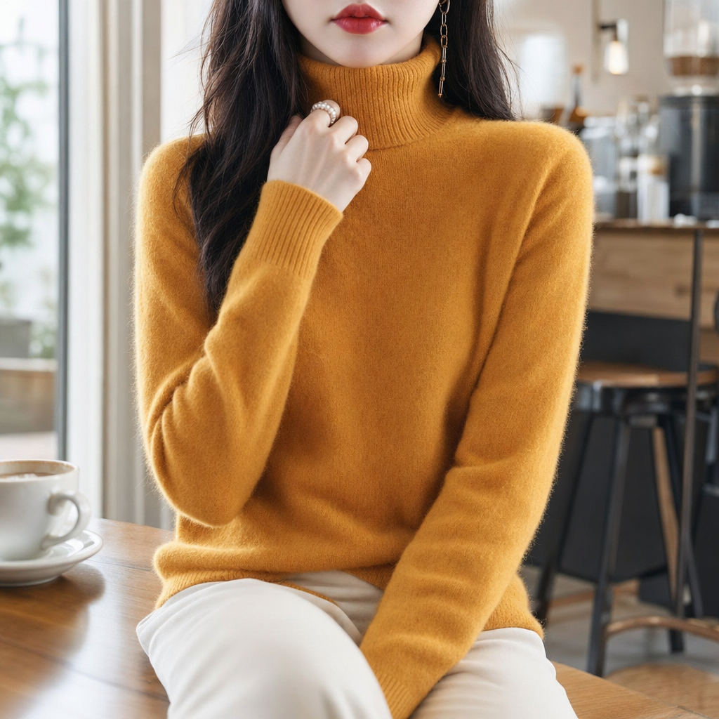 Classic Fitted Turtleneck Sweater – 16 Colors
