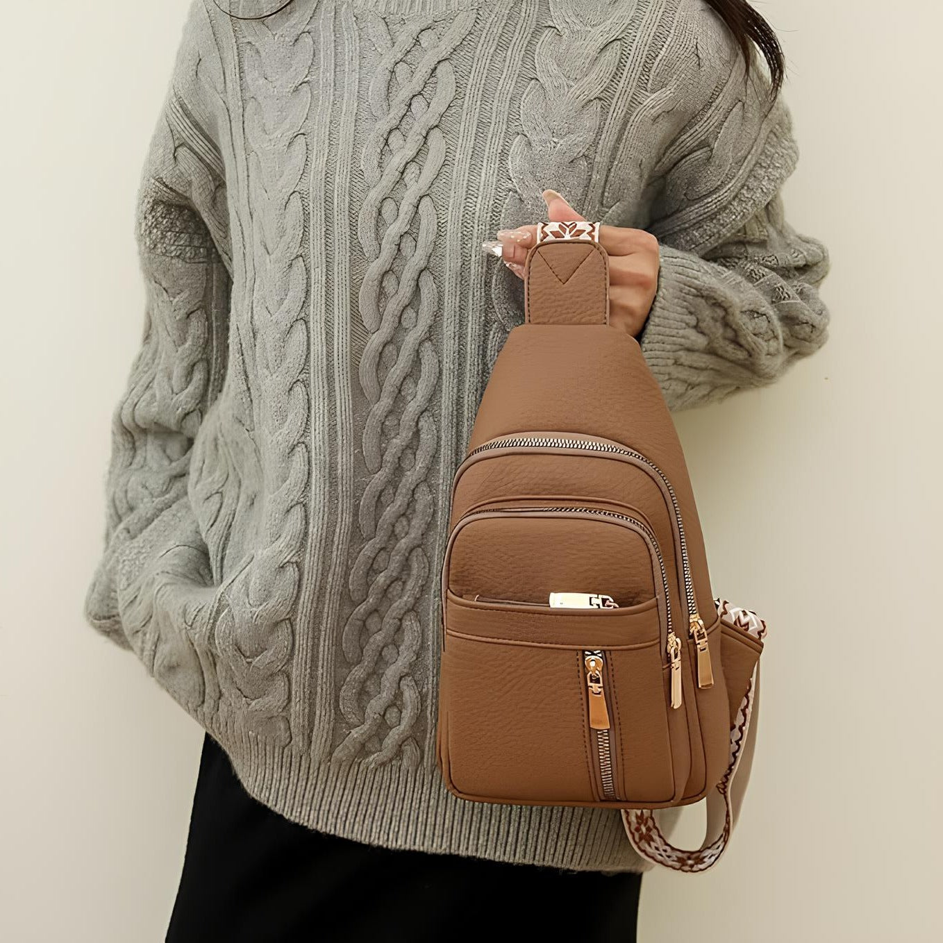 Anti-Theft Compact Crossbody Bag