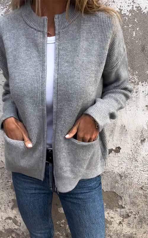 Layering Knit Cardigan Vest