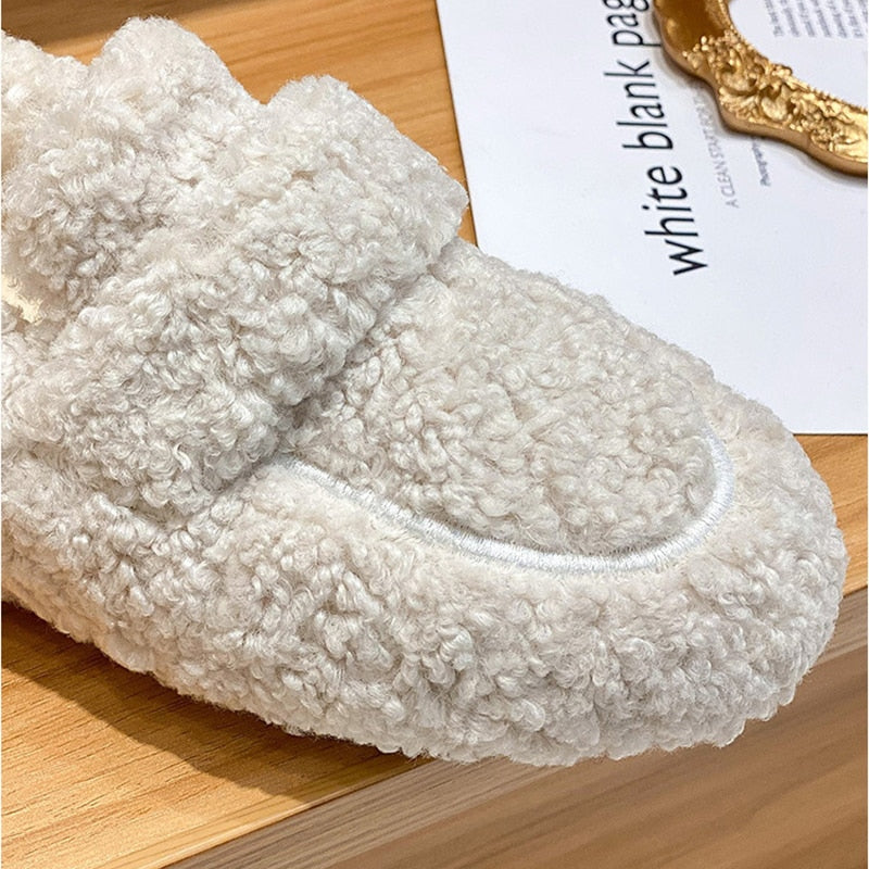 Wool Blend Warm Winter Slippers