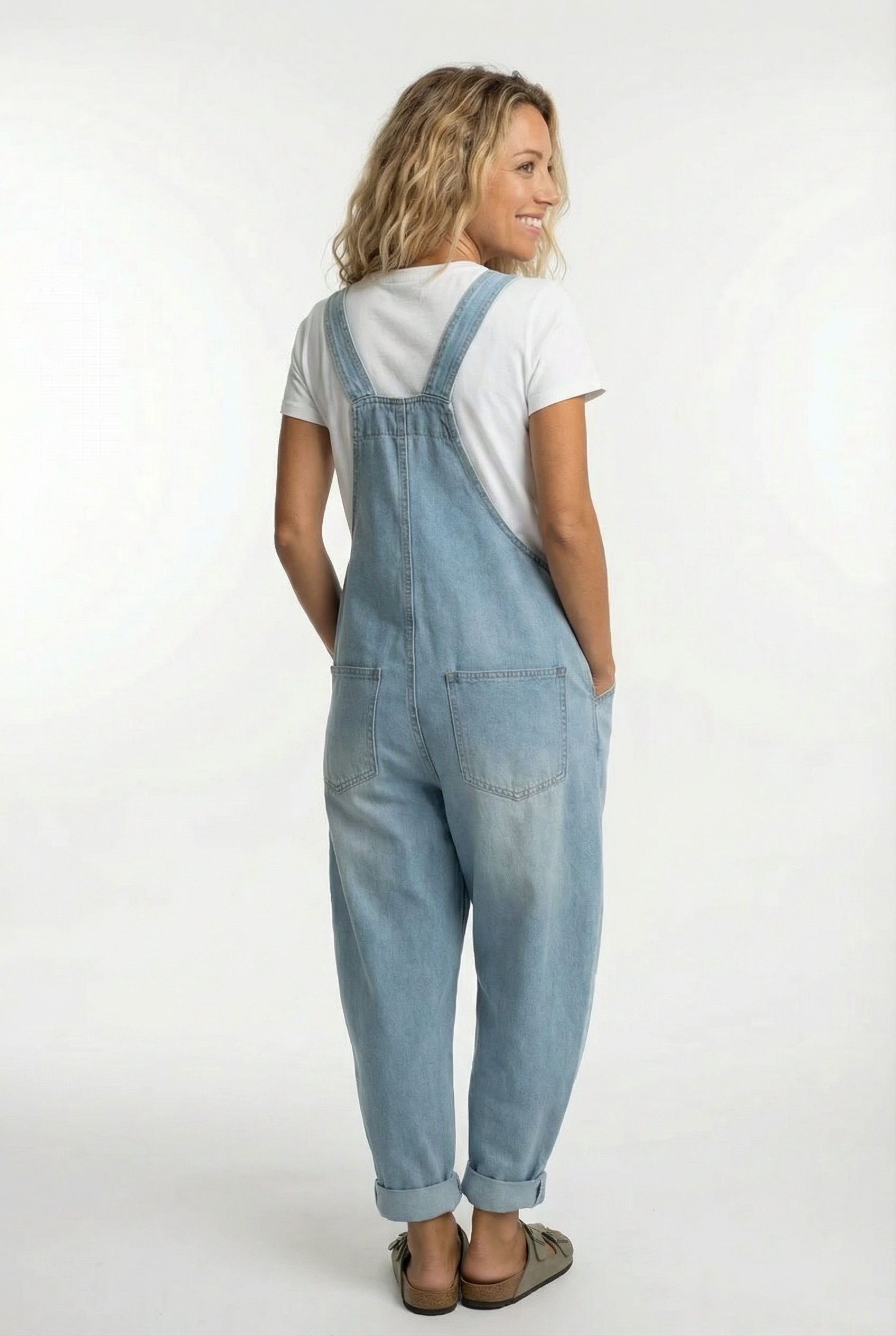 Versatile Adjustable Strap Denim Overall