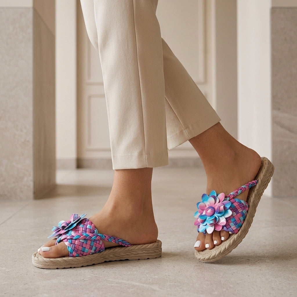 Alfieri Floral Platform Sandals
