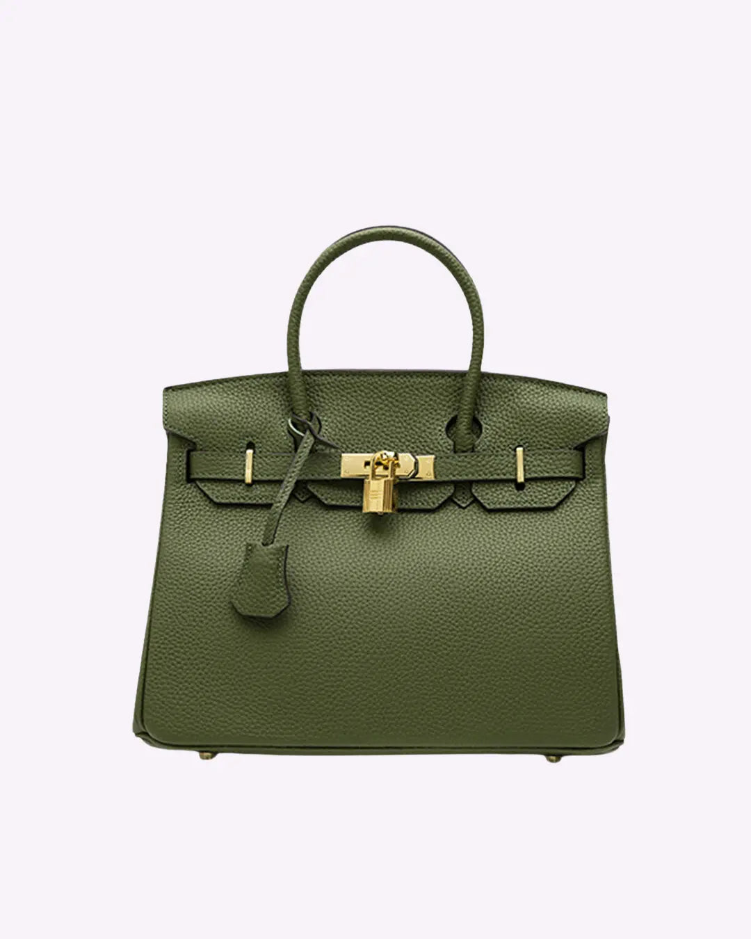 Leather Structured Shoulder Handbag