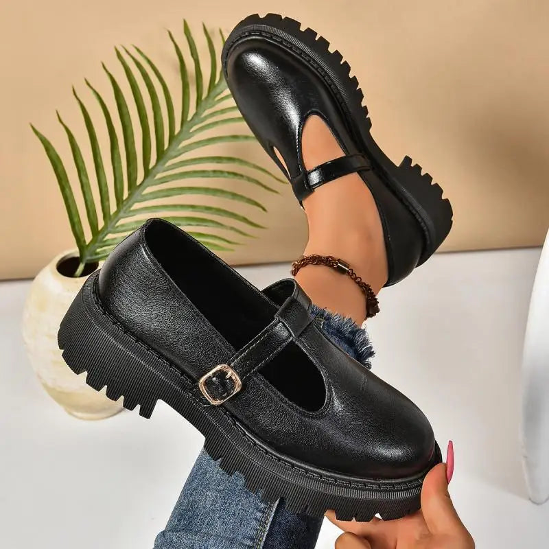 T-Strap Platform Orthopedic Mary Jane Shoes