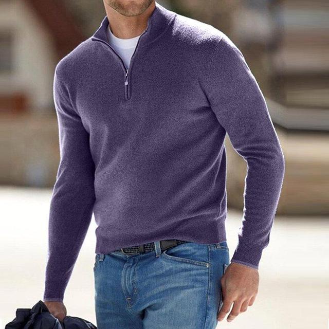 Joey Quarter Zip Stand Collar Sweater