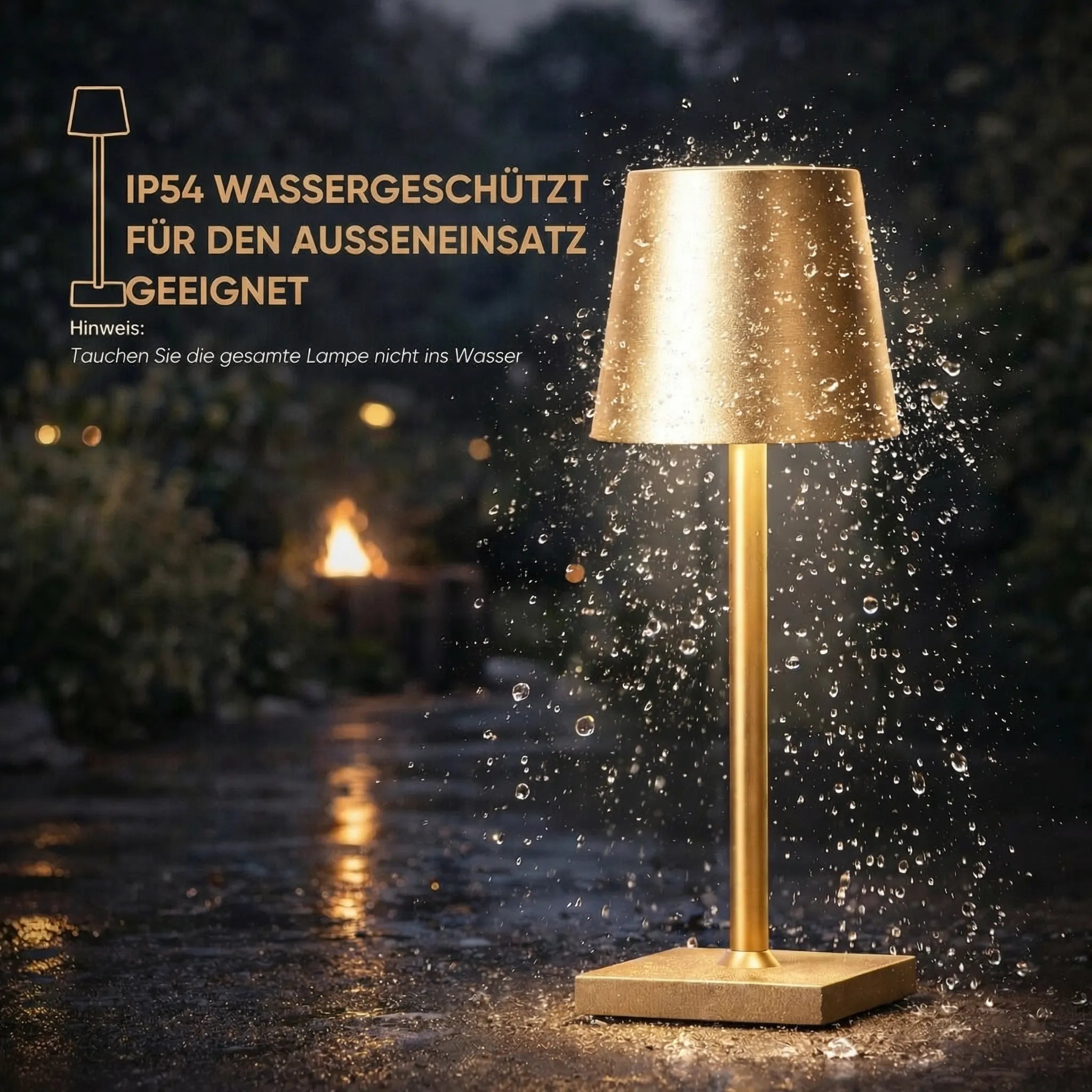 Cordless LED Table Lamp with Touch Dimmer and 16-Hour Battery
