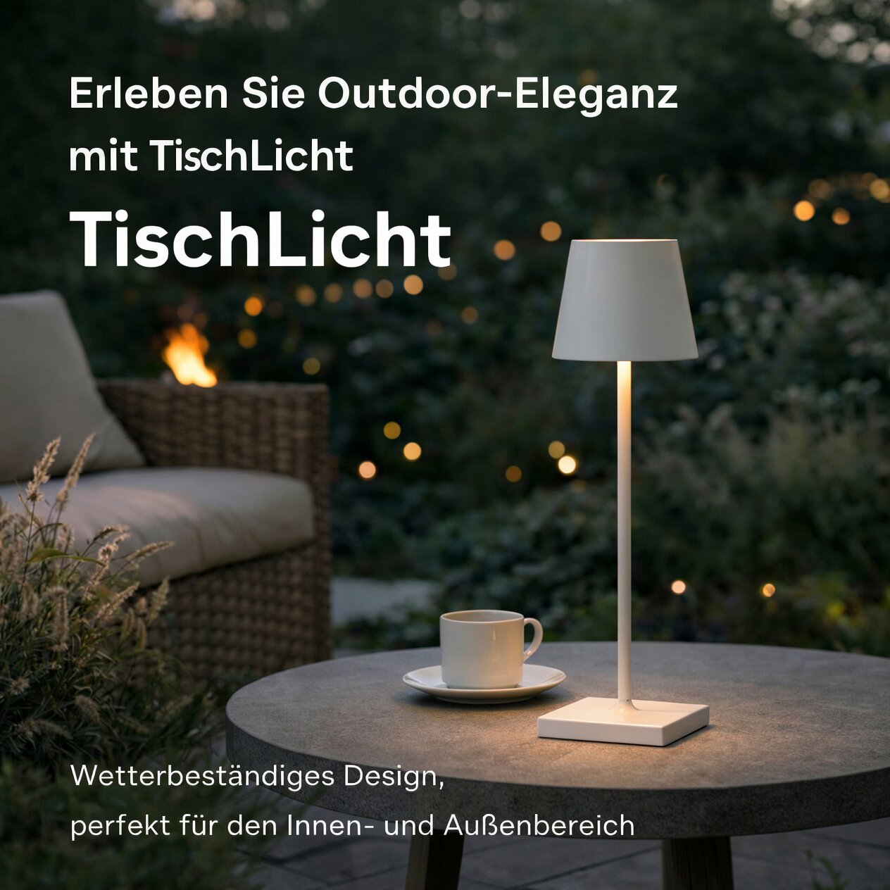 Cordless LED Table Lamp with Touch Dimmer and 16-Hour Battery