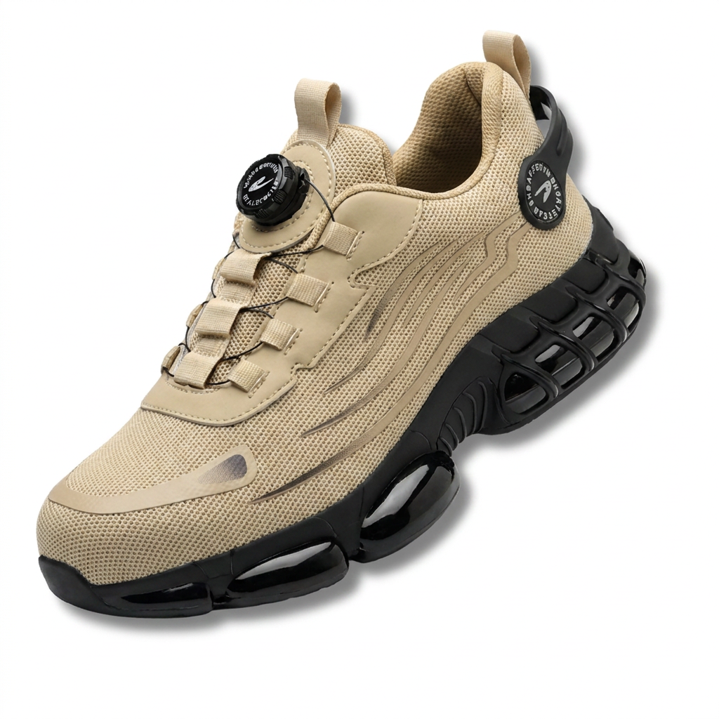 Steel Toe Safety Sneakers With Twist Lock Closure