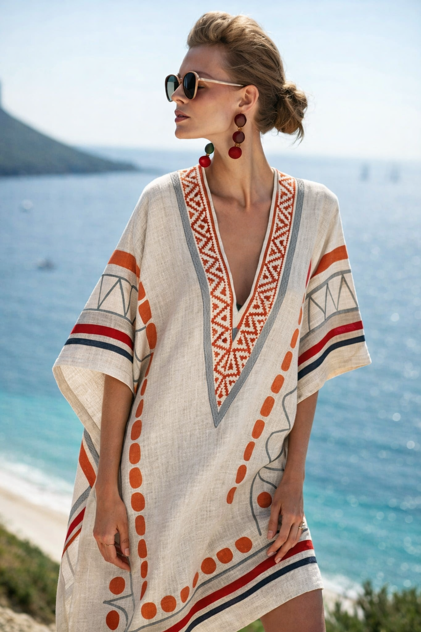 Women's Short Loose-Fit Summer Beach Dress