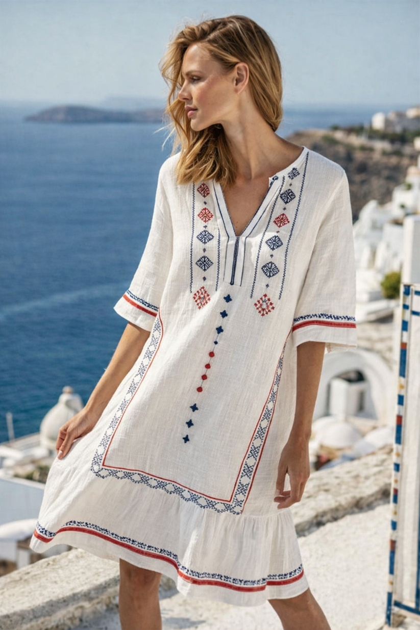 Women's Short Loose-Fit Summer Beach Dress