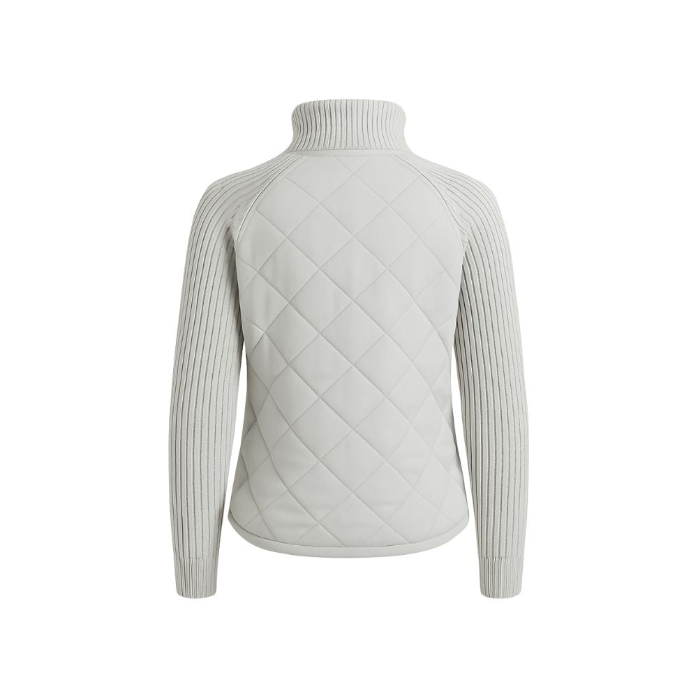 Nala Quilted Cable-Knit Sleeve Hybrid Jacket