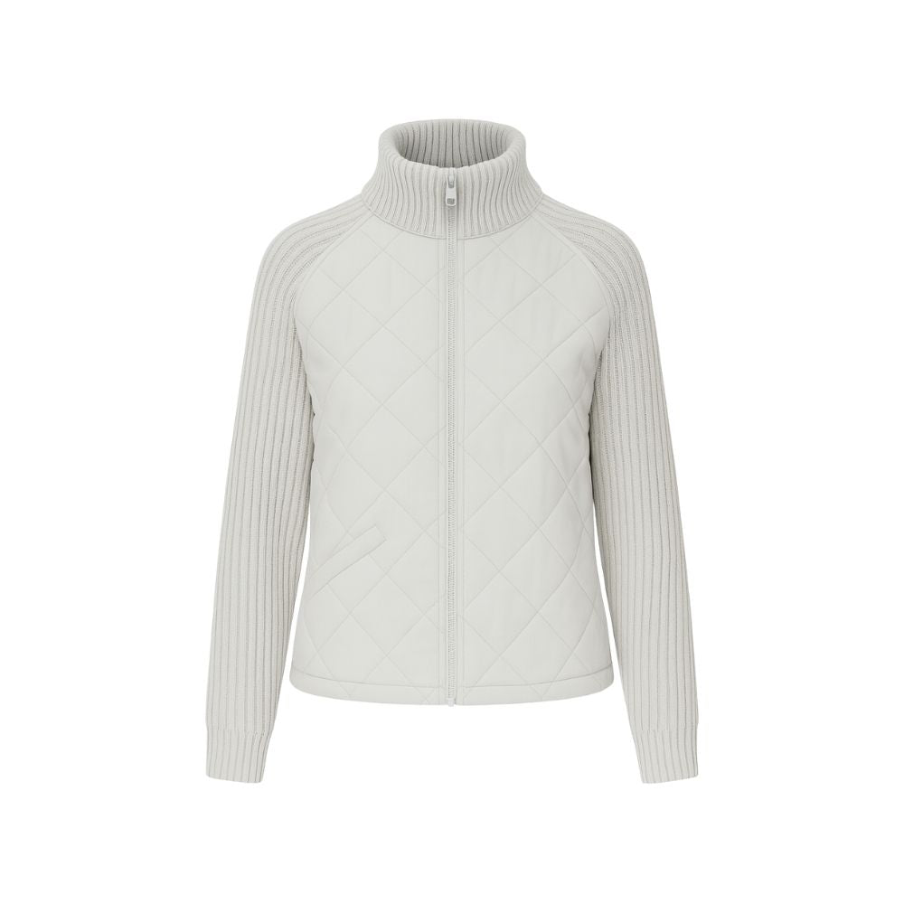 Nala Quilted Cable-Knit Sleeve Hybrid Jacket