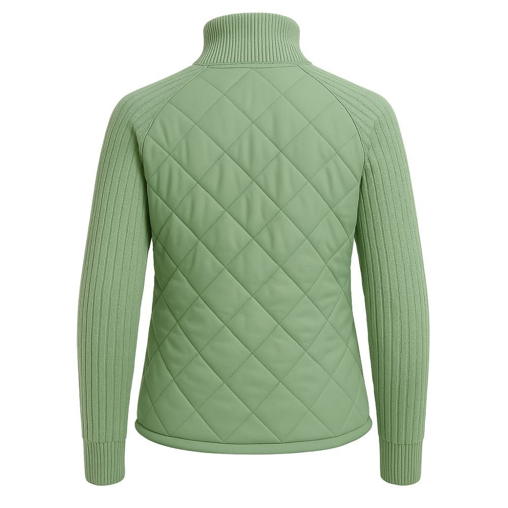 Nala Quilted Cable-Knit Sleeve Hybrid Jacket