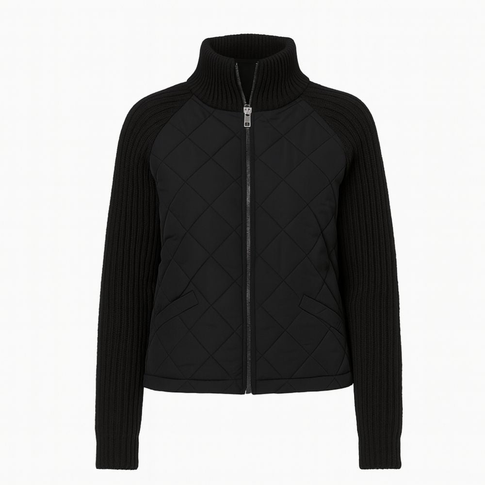 Nala Quilted Cable-Knit Sleeve Hybrid Jacket