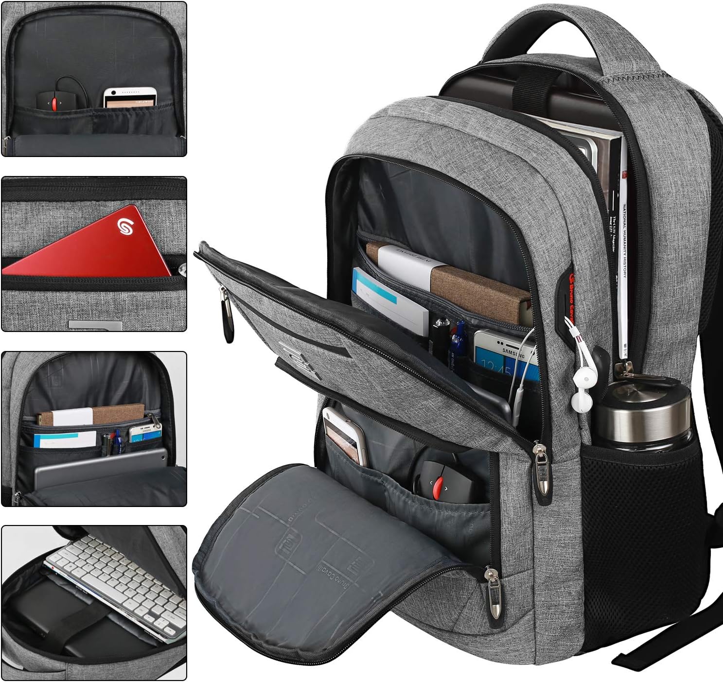 Water-Resistant Anti-Theft Slim Laptop Backpack