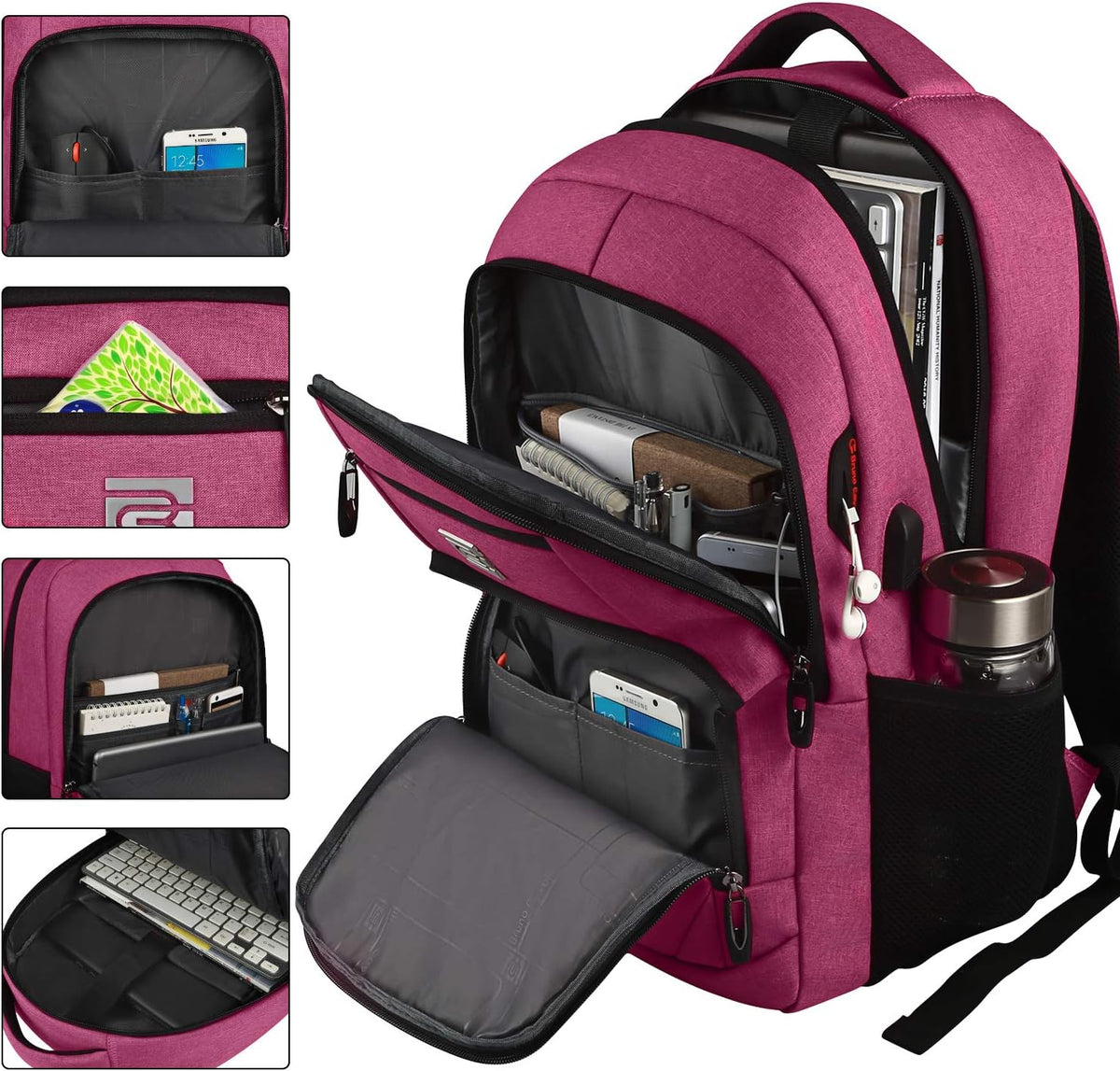 Water-Resistant Anti-Theft Slim Laptop Backpack