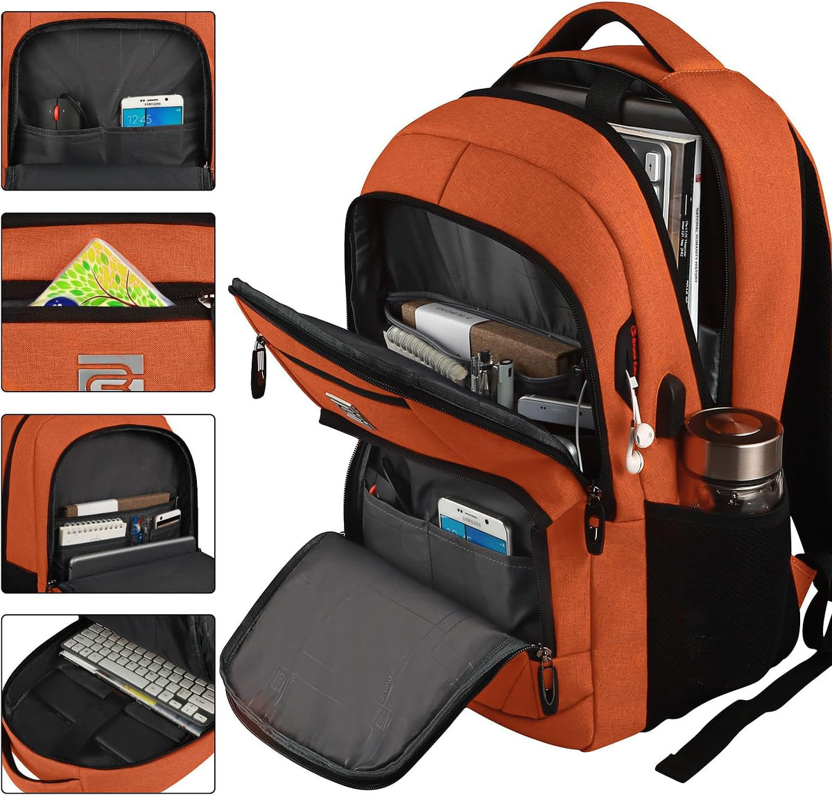 Water-Resistant Anti-Theft Slim Laptop Backpack