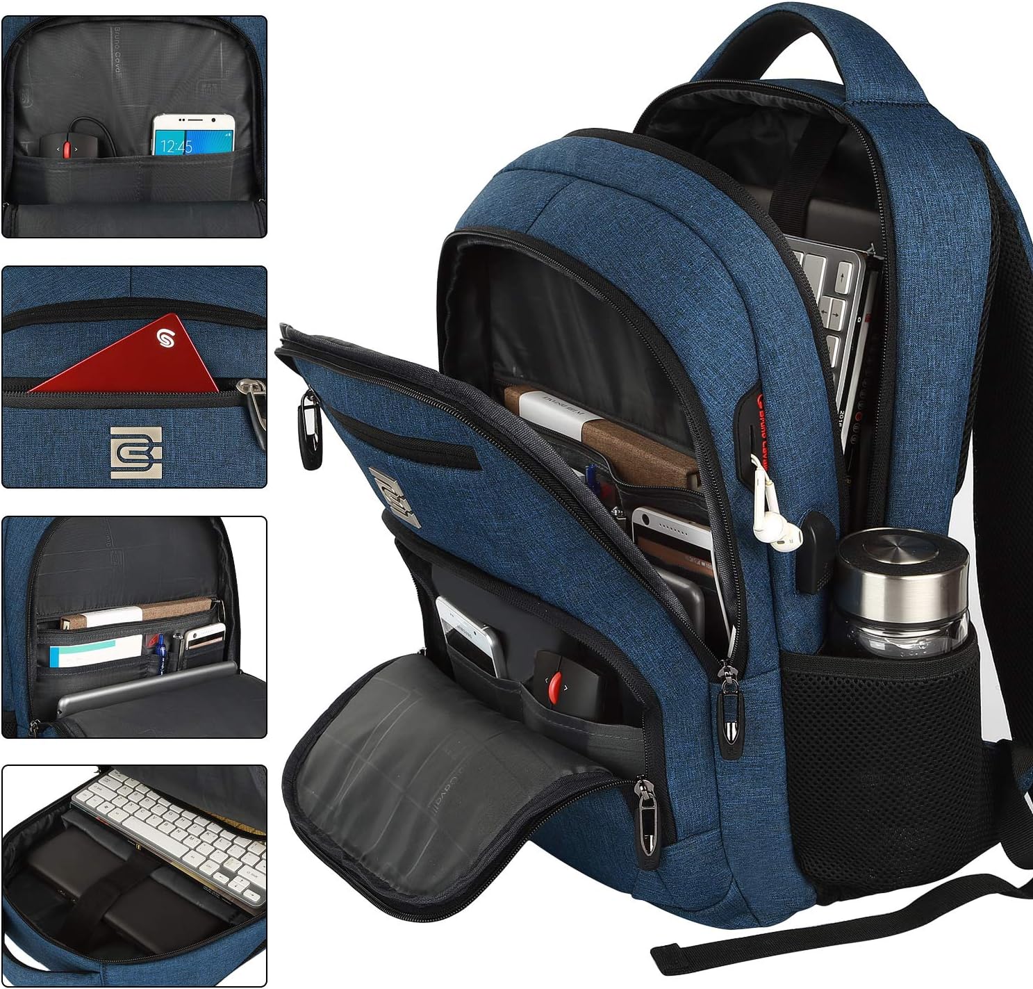 Water-Resistant Anti-Theft Slim Laptop Backpack