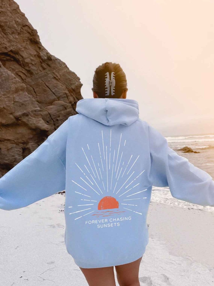 Graphic Back Print Oversized Hoodie
