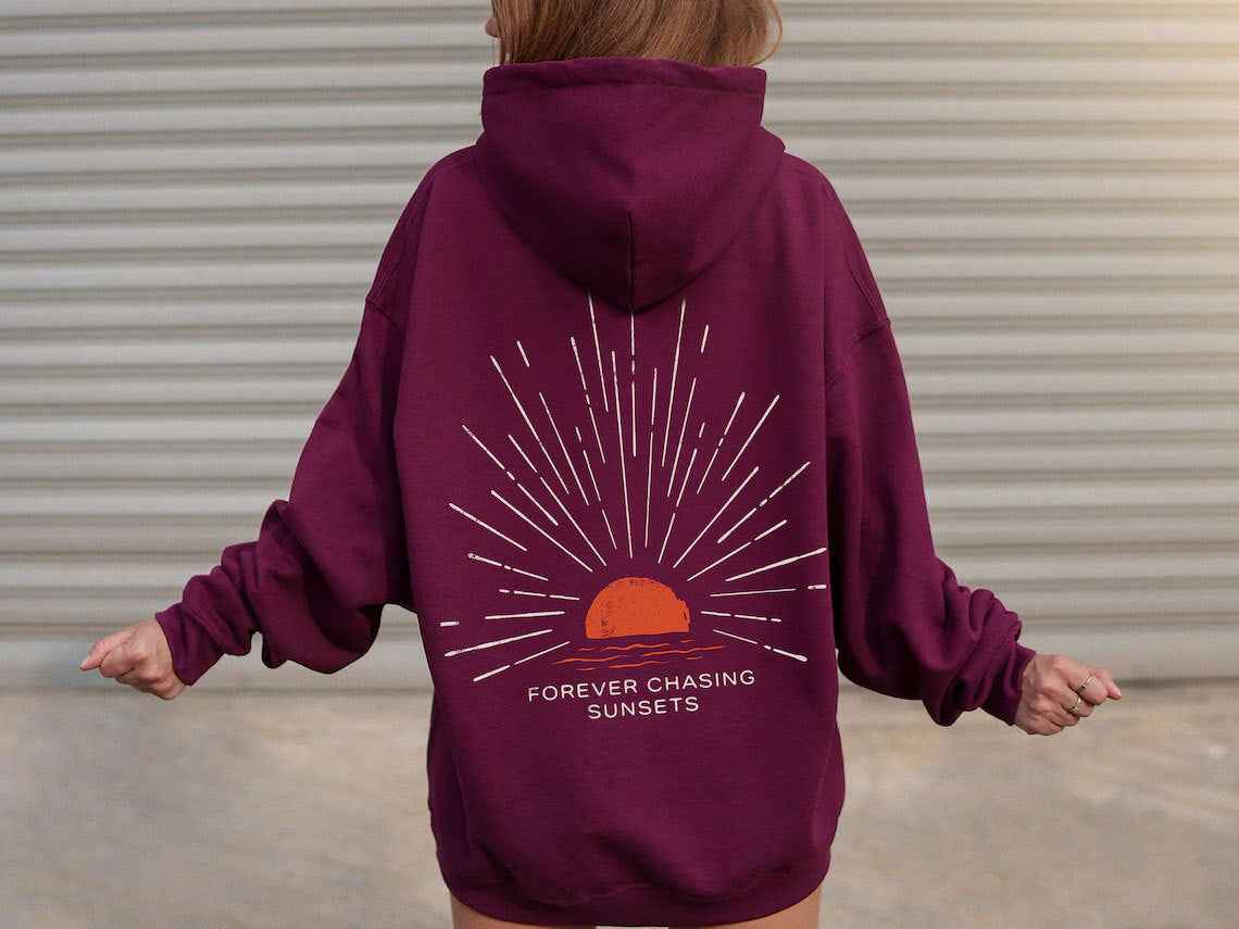 Graphic Back Print Oversized Hoodie